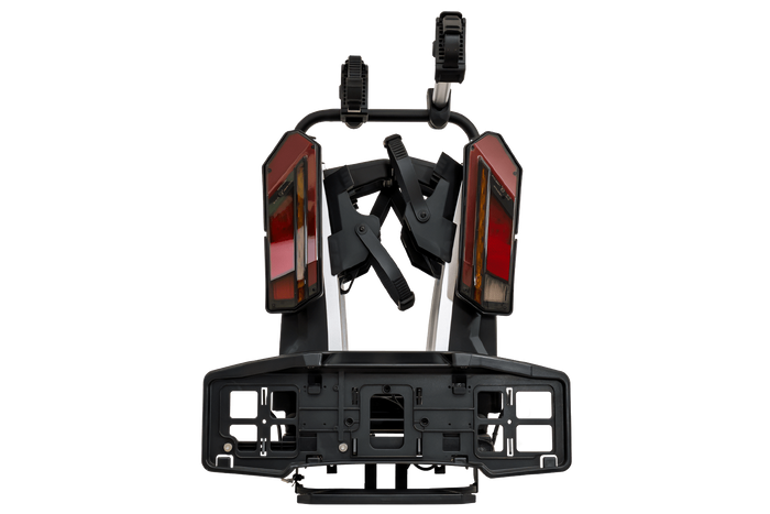 Inter Pack Velox 2 LED - składany bagażnik rowerowy na hak na 2 rowery ze światłami LED