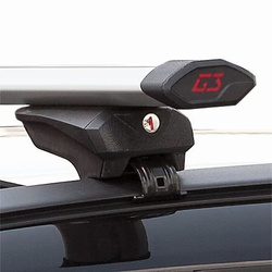 Bagażnik dachowy G3 Airflow 60.230 na relingi tradycyjne i zintegrowane aluminiowy