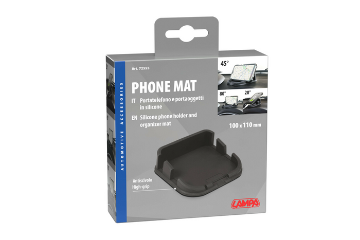 Mata na telefon LAMPA Phone-Mat silikonowy organizer/uchwyt do auta 110x110mm