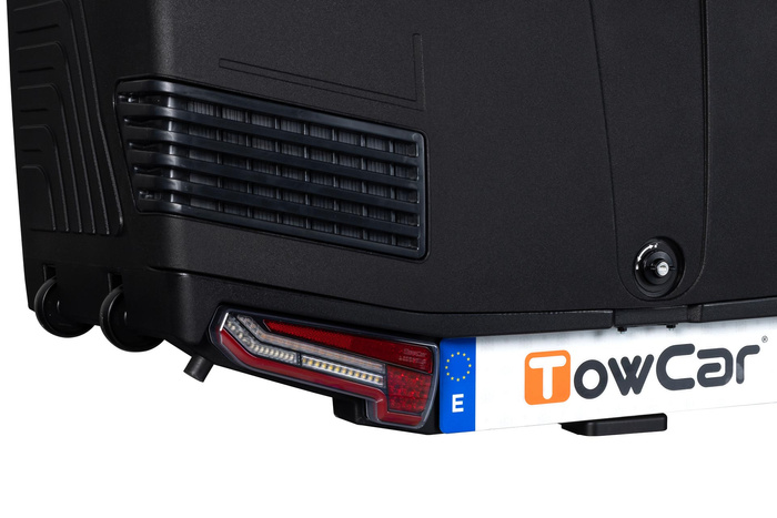 Towbox V3 czarny LED Edition - bagażnik box montowany na hak