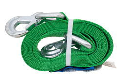 Linka holownicza z hakami HILLS pas holowniczy 5m/60mm/6t zielony