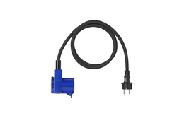 Adapter z wtyczką Schuko i złączem kątowym CEE + gniazdem Schuko 16A ProPlus 373528DE kabel 150cm