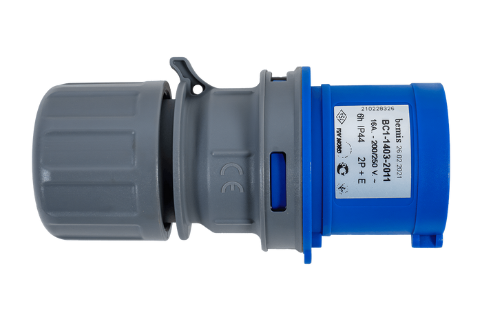 Wtyk elektryczny MANTES 3P wtyk męski przenośny 16A 230V