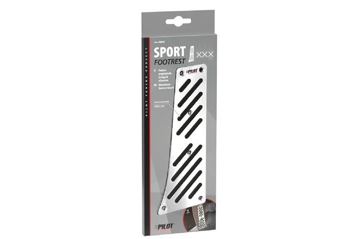 Podpórka stopy kierowcy LAMPA podstopnica aluminiowa z gumą antypoślizgową