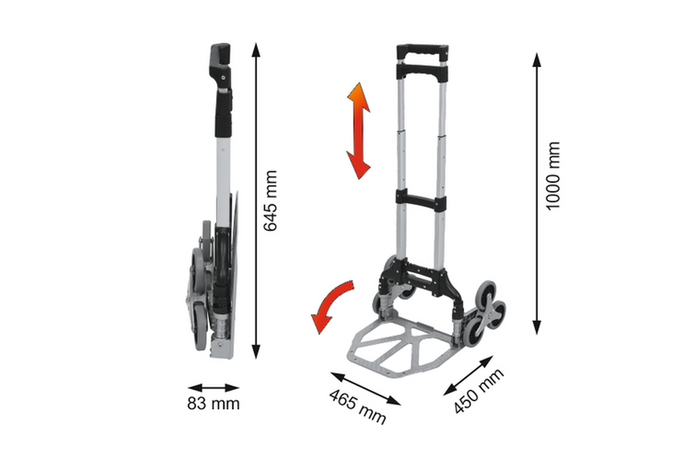 Wózek magazynowy schodowy VOREL 78662 wózek transportowy 75kg