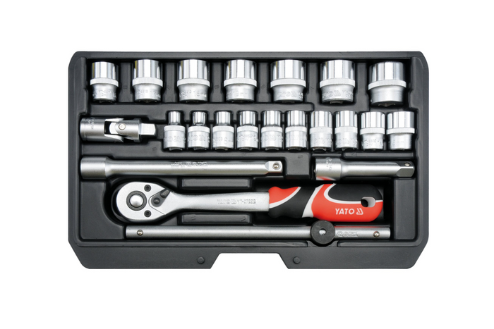 Zestaw narzędziowy YATO YT-38561 3/8" 22el.