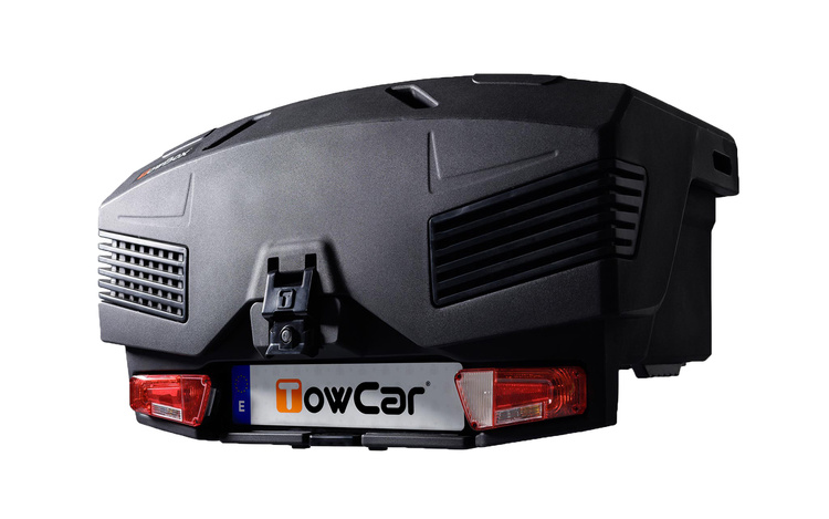 Towbox EVO urban black - bagażnik box montowany na hak