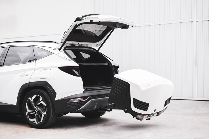 Towbox Alpha classic grey - box bagażowy montowany na hak