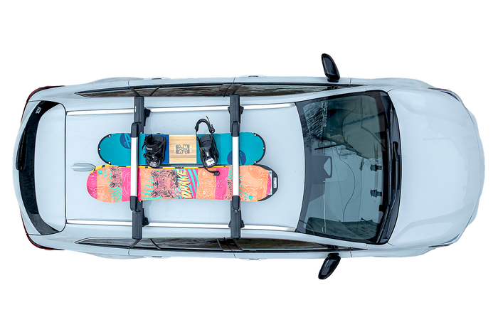 Inter Pack Frostline 4 - aluminiowy uchwyt na 4 par nart lub 2 deski