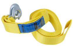 Linka holownicza z hakami UNITRAILER pas holowniczy 5m/50mm/4t żółty