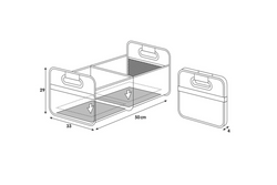 Kosz na zakupy LAMPA Shop&Store L składany pojemnik do przechowywania 50x33cm