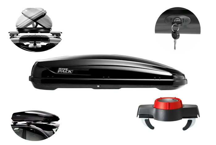 Box dachowy Inter Pack Traxer 8.6 czarny metalik