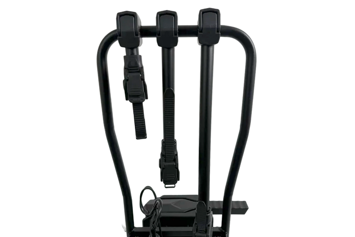 Inter Pack Velox 3 LED - składany bagażnik rowerowy na hak na 3 rowery ze światłami LED