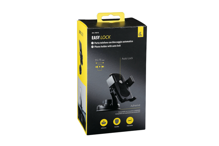 Uchwyt na telefon LAMPA Easy-Lock mocowanie przyssawką