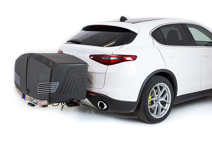 Towbox V3 Camper long czarny - bagażnik box montowany na hak