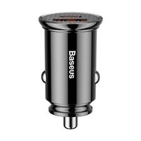 Ładowarka samochodowa BASEUS Circular Plastic USB-A, USB-C 30W