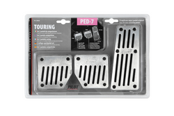 Nakładki na pedały LAMPA TOURING BLACK PILOT aluminiowe z gumą antypoślizgową