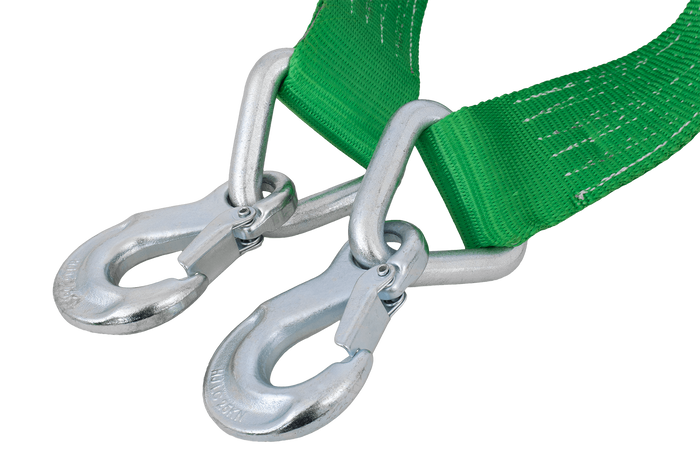 Linka holownicza z hakami HILLS pas holowniczy 5m/60mm/6t zielony