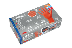 Rękawice warsztatowe LAMPA X-Strong XL rękawice nitrylowe 50szt.