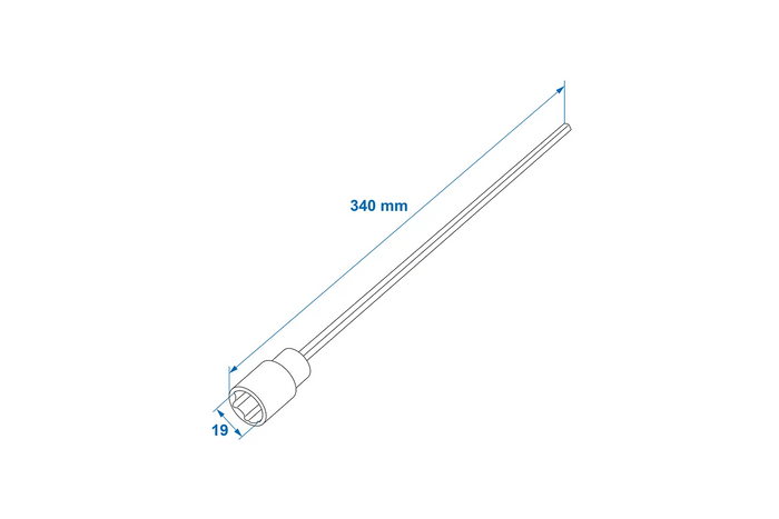 Przedłużenie podpory wysuwanej ProPlus 360030 do przyczepy lawety 340mm 19mm