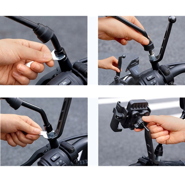 Uchwyt rowerowy/motocyklowy na telefon BASEUS GoTrip Series uniwersalny do lusterka