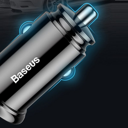 Ładowarka samochodowa BASEUS Circular Plastic USB-A, USB-C 30W