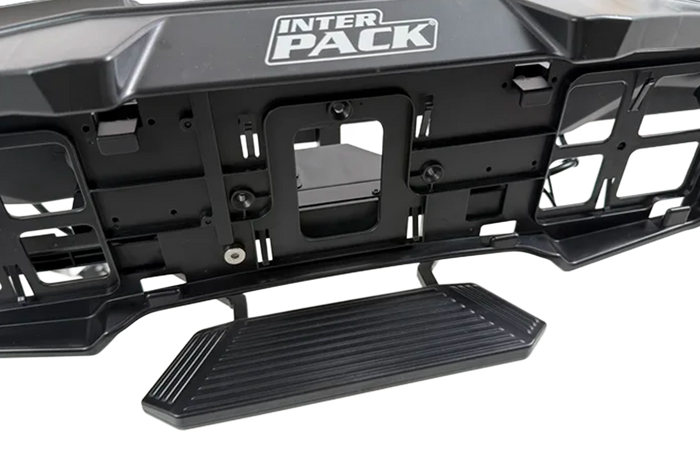 Inter Pack Velox 3 LED - składany bagażnik rowerowy na hak na 3 rowery ze światłami LED