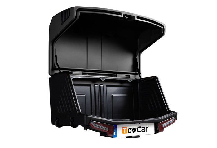 Towbox V3 Camper long czarny - bagażnik box montowany na hak