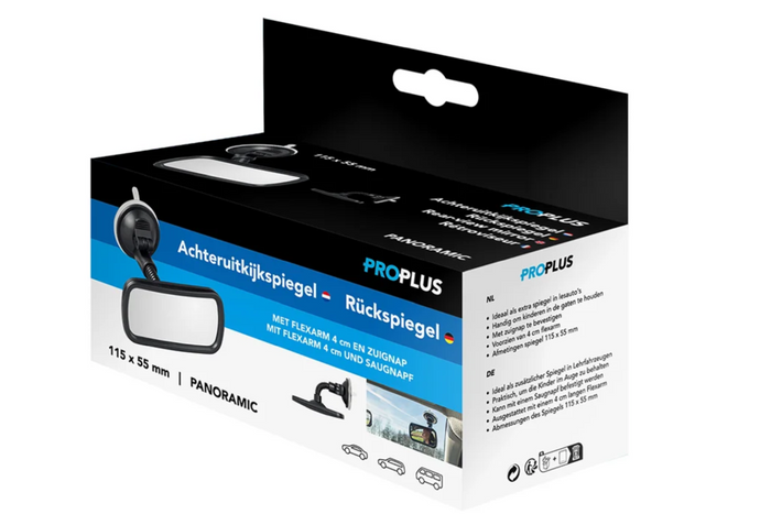 Lusterko wsteczne panoramiczne ProPlus 750641 z uchwytem i przyssawką 55x115mm