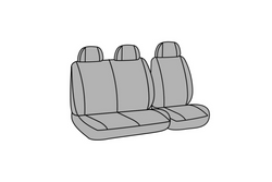 Komplet pokrowców na fotele samochodowe LAMPA Dots-1 czarno/szare, do busów i vanów