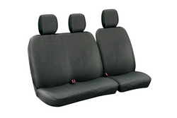 Komplet pokrowców na fotele samochodowe LAMPA Dots-1 czarno/szare, do busów i vanów