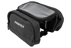 Torba z 2 kieszeniami na ramę roweru i etui na telefon PROFEX 93015