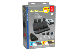 Komplet pokrowców na fotele samochodowe LAMPA Dido-2 czarne, do busów i vanów