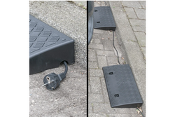 Zestaw dwóch ramp najazdowych ProPlus 361570 gumowe progi podjazdowe 7cm 3000kg