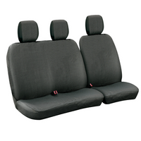 Komplet pokrowców na fotele samochodowe LAMPA Dots-1 czarno/szare, do busów i vanów