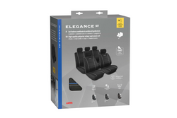 Komplet pokrowców na fotele samochodowe LAMPA Elegance niebieskie, na przednie i tylne siedzenia