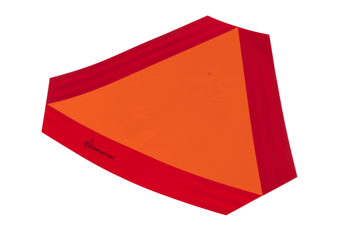 Naklejka nalepka odblaskowa HERMON trójkąt ostrzegawczy wolnobieżny 300x120mm