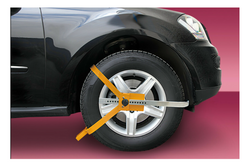 Blokada koła LAMPA WHEEL CLAMP zabezpieczenie antykradzieżowe do kół 13–18"