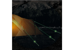 Zestaw czterech linek odciągowych ProPlus 361802 linki fluorescencyjne do namiotu 4m