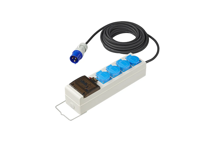 Przedłużacz kempingowy CEE z rozdzielaczem ProPlus 373583DE przewód 10m, 3x gniazdo Schuko, 2xUSB