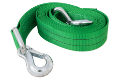 Linka holownicza z hakami HILLS pas holowniczy 5m/60mm/6t zielony