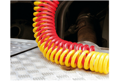 Osłona przewodów spiralnych LAMPA Truck-Tights 97170 elastyczny rękaw czerwony 220cm śr. 11cm