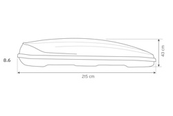 Box dachowy Inter Pack Traxer 8.6 czarny metalik