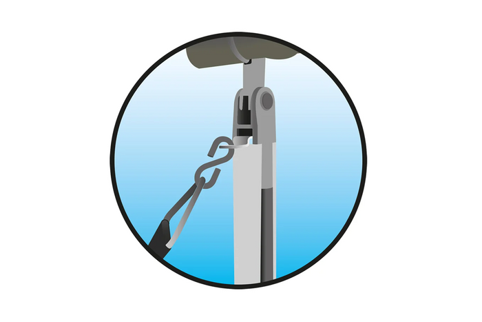 Zestaw dwóch pasów sztormowych ProPlus 361722 do markiz Thule Omnistor 3m