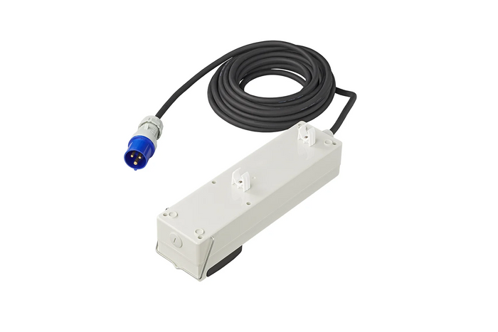 Przedłużacz kempingowy CEE z rozdzielaczem ProPlus 373583DE przewód 10m, 3x gniazdo Schuko, 2xUSB