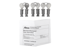 Zestaw zamków i kluczy Atera (6 szt. + 2 klucze) 083011