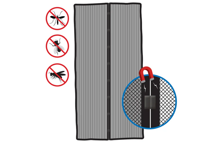 Moskitiera magnetyczna na drzwi ProPlus siatka ochronna (2x)210x50cm