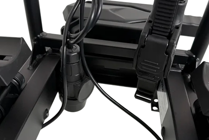 Inter Pack Velox 3 LED - składany bagażnik rowerowy na hak na 3 rowery ze światłami LED