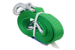 Linka holownicza z hakami HILLS pas holowniczy 5m/60mm/6t zielony