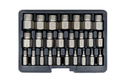 Wykrętaki do uszkodzonych śrub wewnętrznych YATO YT-06034 3-23mm 25el.